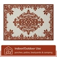 thumbnail image 4 of Well Woven Dorado Arid Modern Floral Terracotta Indoor/ Outdoor High-Low Pile 7'10" x 9'10" Area Rug, 4 of 8