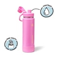 thumbnail image 2 of ThermoFlask 24 oz Double Wall Vacuum Insulated Stainless Steel Water Bottle with Chug Spout Lid, Shocking Pink, 2 of 5