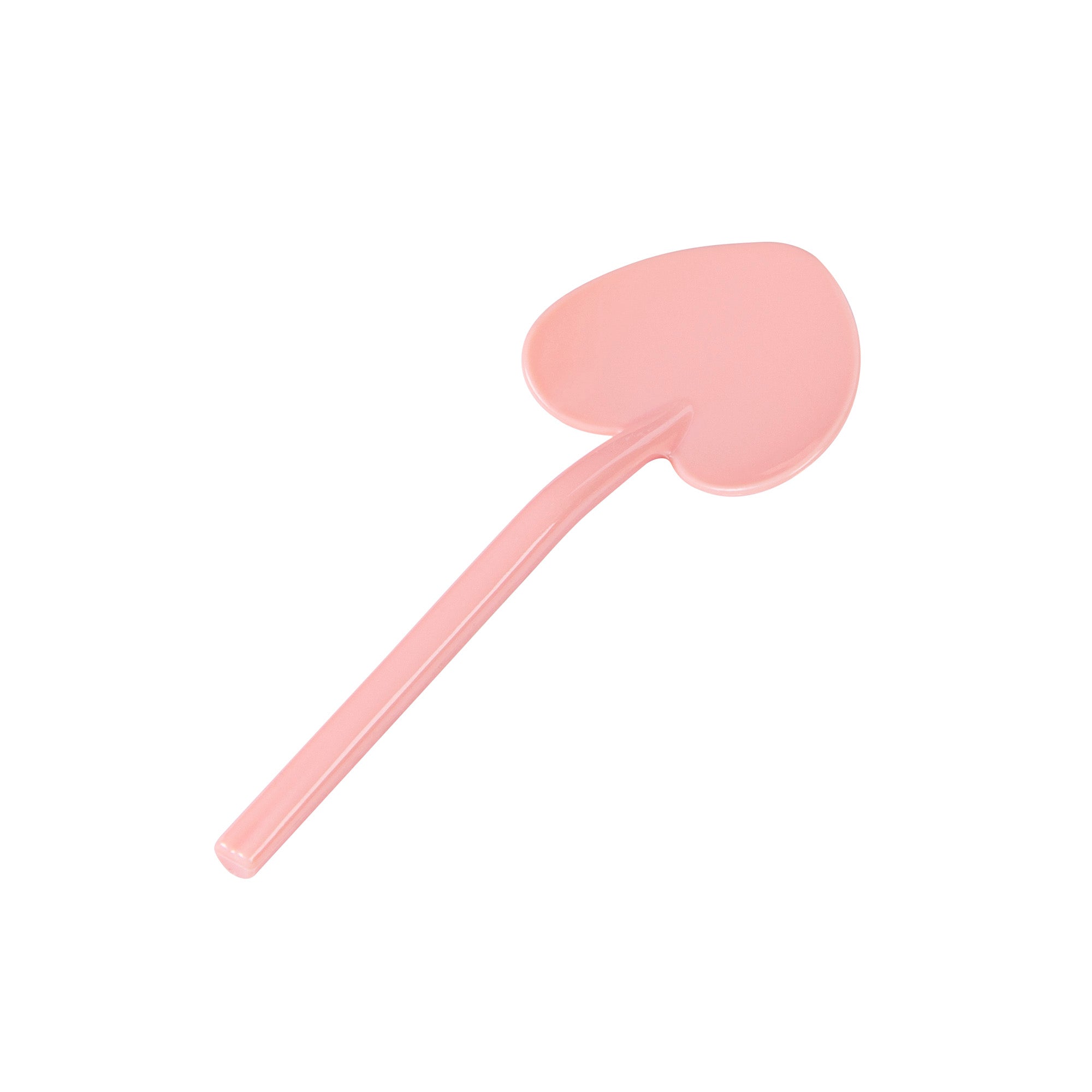 Restaurantware-3.5 Inch x 1.3 Inch Heart Spoons, 500 Disposable Mini Plastic Spoons - Heart-Shaped, For Desserts, Coral Plastic Tasting Spoon, For Parties Or Events