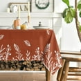 thumbnail image 3 of Fall Tablecloth 60×120 Inch Rectangular, Thanksgiving Autumn Harvest Caramel Wild Flowers Table Cover for Party Picnic Dinner Decor, 3 of 6
