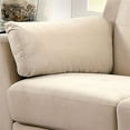 thumbnail image 5 of Furniture of America Trevon Contemporary Fabric Tufted Loveseat in Beige, 5 of 6