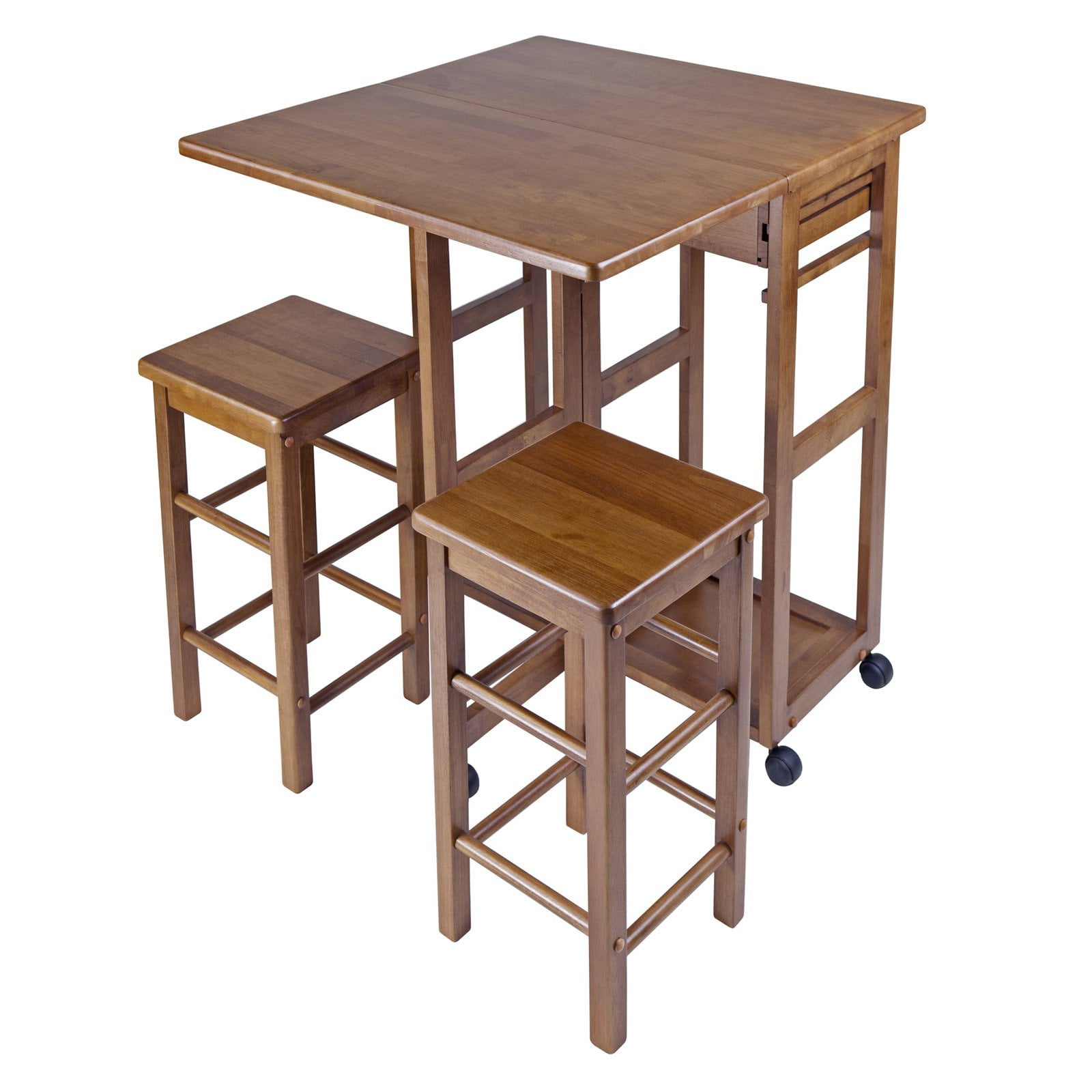 Winsome Wood Suzanne 3 Piece Kitchen Island Set Multiple Finishes Walmart Com Walmart Com