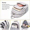 thumbnail image 3 of 3-Piece Backpack Set,Large Capacity Daisy Print Backpack with Insulated Lunch Bag & Pencil Pouch,Waterproof with Laptop Compartment & Side Pocket, 3 of 11