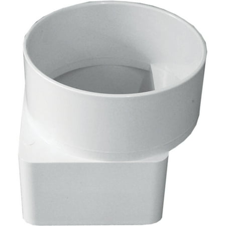 

1PACK IPEX Canplas 3 In. x 4 In. x 4 In. Offset Downspout Adapter