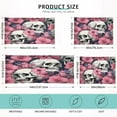 thumbnail image 3 of Coolnut Skull and Flowers Plush Pillow Case, Zippered Bed Pillow Pillowcases, Super Soft and Cozy Pillowcase Covers for Sleep Decor Giftsation - Queen Size 20x30in, 3 of 7