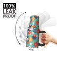 thumbnail image 3 of 40oz Pioneer Flower Floral Print Pattern Insulated Tumbler with Handle, BPA-Free Leak Proof Lid and Straws, Double Wall Vacuum, Hot 12h/Cold 34h, 3 of 6