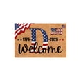 thumbnail image 2 of 250 Anniversary Usa Monogram Letter Doormat American Stars and Stripes 4th of July Patriotic Welcome Door Mat Family Last Name Initial Floor Mat Independence Day Decoration for Indoor Outdoor D, 2 of 6