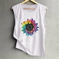 thumbnail image 3 of DailyTrove Women's Tie-Dye Floral Tank Top - Polyester Casual Summer & Boho Wear, Vibrant for Outings, 3 of 4