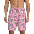 thumbnail image 1 of Fotbe pink Holiday Joy Pantalones Cortos de Pijama para Hombre, Ropa de Dormir, Pantalones de Pijama Cortos para Hombre-3X-Large, 1 of 6