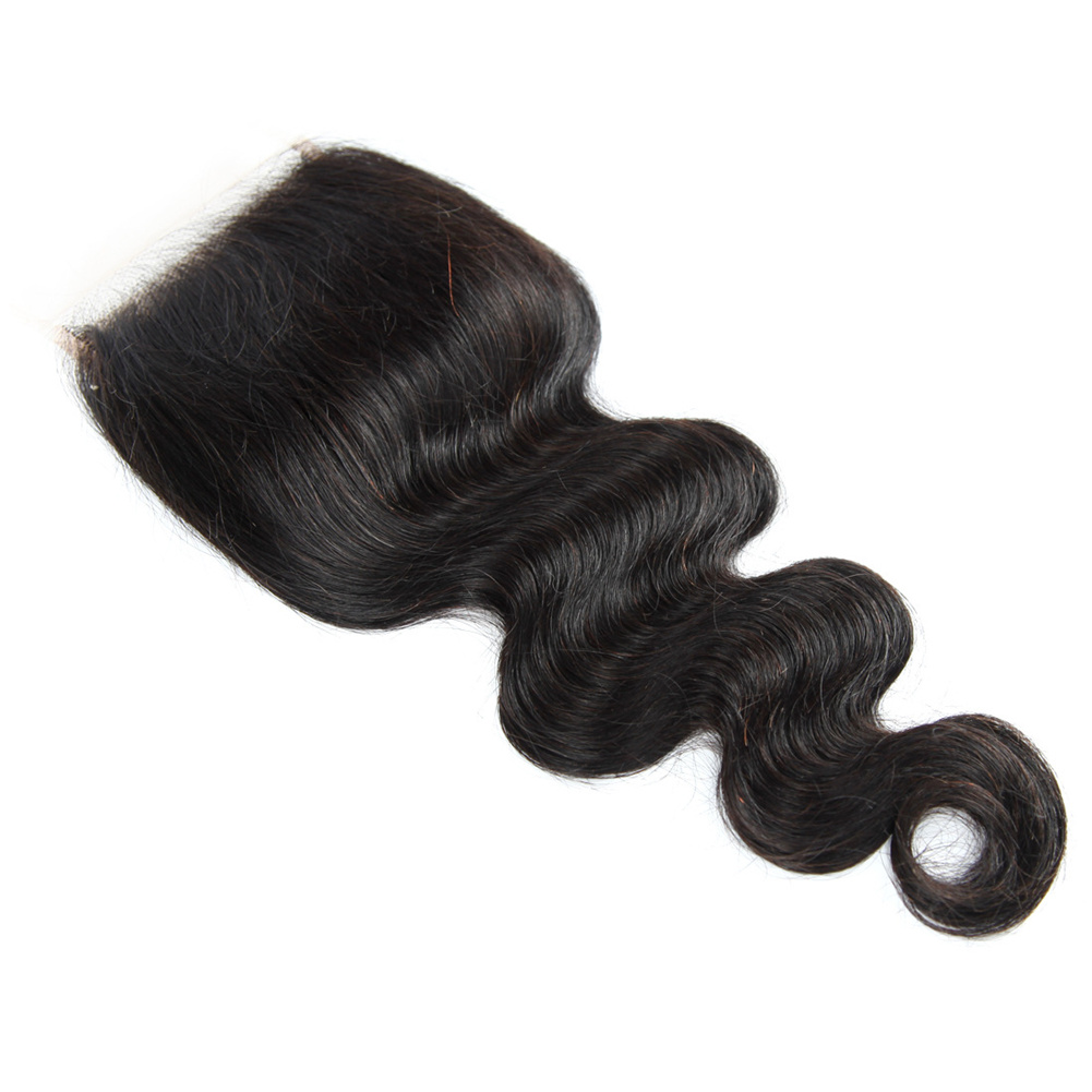 Vonar Hair Brazilian Body Wave 3 Bundles with Closure (14 16 18+12 Inch) Unprocessed Human Hair Bundles with Closure Brazilian Body Wave with Closure Free Part Natural Color