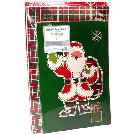 holiday time 10 pack christmas gift boxes traditional holiday time 10 pack christmas gift boxes traditional
