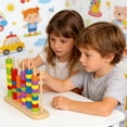 thumbnail image 3 of WUSUOWEI 1PC Color Stack Game with Racks and Rings,Color Challenge Game,Fast Color Stacking Puzzle Game,Family Board Game,Quick Thinking Stacking Challenge,Training Fun for Interactive Play, 3 of 8