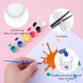 thumbnail image 3 of 100 tiras, 600 botes de pintura vacíos, envases de pintura de 3 ml/0,1 oz con tapa, 3 of 5