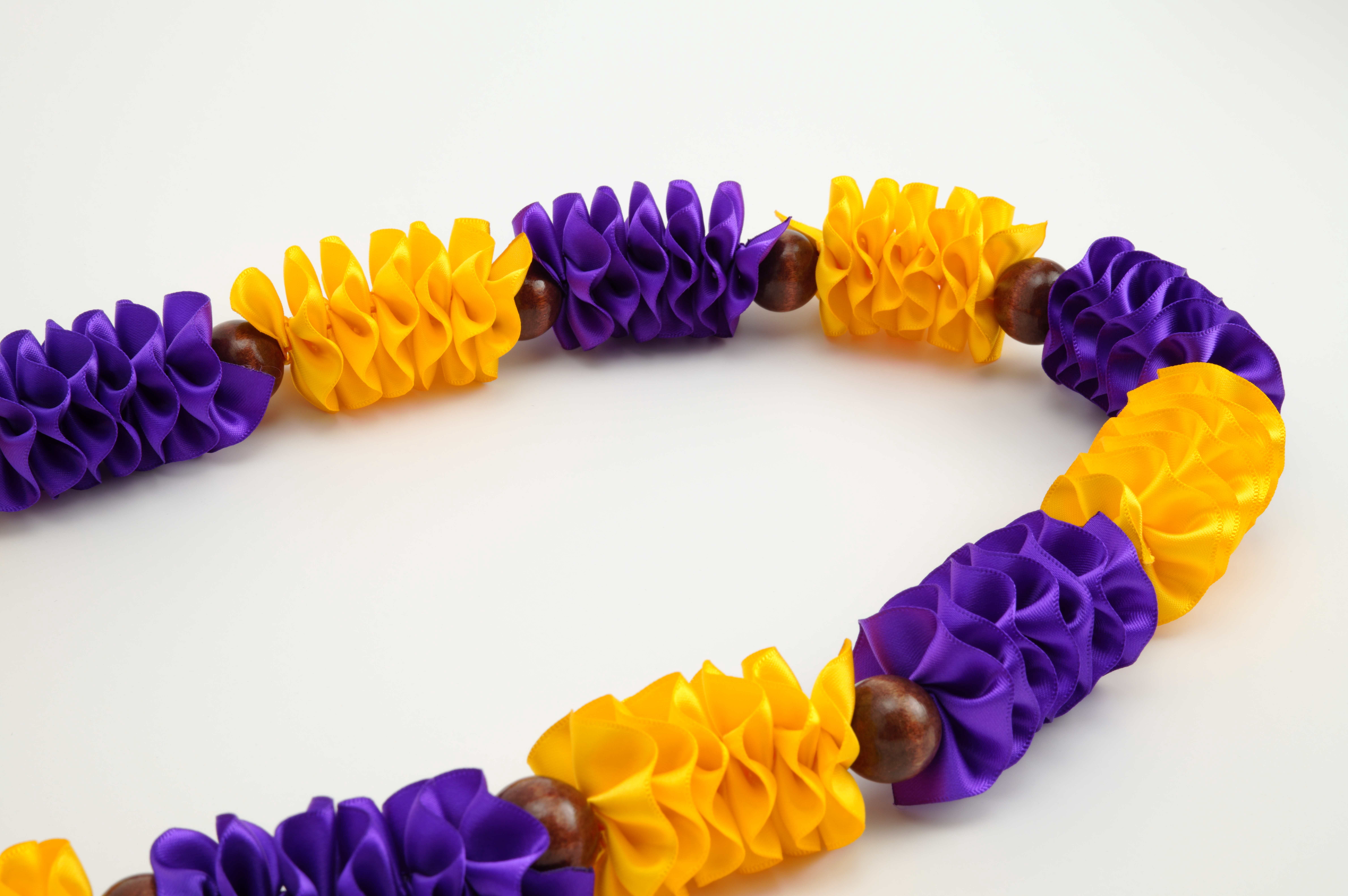 Maxport Corporation Ribbon Lei Purple/lt Gold