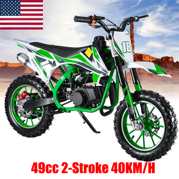49cc 4-Stroke Pocket Rocket Motorcycle, Gas Pocket Motorbike with Front Rear Disc Brakes, 1.8L Gas Tank,220 lbs Load Capacity Mini Pocket Bikes for Adults,Mini Motorcycle