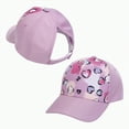 thumbnail image 4 of KPOPLK Children's Baseball Cap With Ponytail For Girls Boys Adjustable Summer Hat Visor Hat Junior Tennis Cap Peaked Cap Baseball Cap Sun Visor Hat Summer Hat Sun Hat(2-8 Years,Purple), 4 of 4