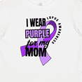 thumbnail image 4 of Inktastic I Wear Purple For My Mom Lupus Awareness Boys or Girls Baby T-Shirt, 4 of 5
