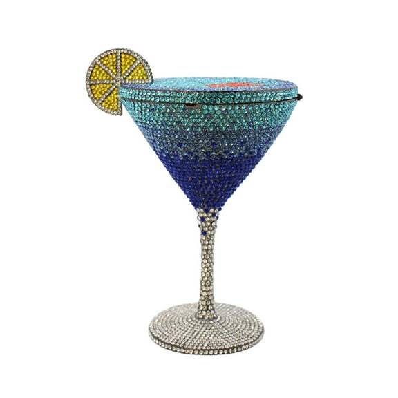 StyleSack Rhinestone Evening Bag Cocktail Cup Clutch - Crystal Diamond Purse, Wedding Party Prom Handbag (Gold)