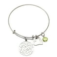thumbnail image 1 of Xihbxyly Pulsera de Acero Inoxidable para Mamá con Piedra de Nacimiento de Doce Colores Que Se Puede Empujar y Tirar, 1 of 2