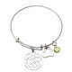 thumbnail image 1 of onlyliua Promoción de Temporada Pulsera de Acero Inoxidable para Mamá con Piedra Natal Doce Colores Que Se Puede Empujar y Tirar, 1 of 1