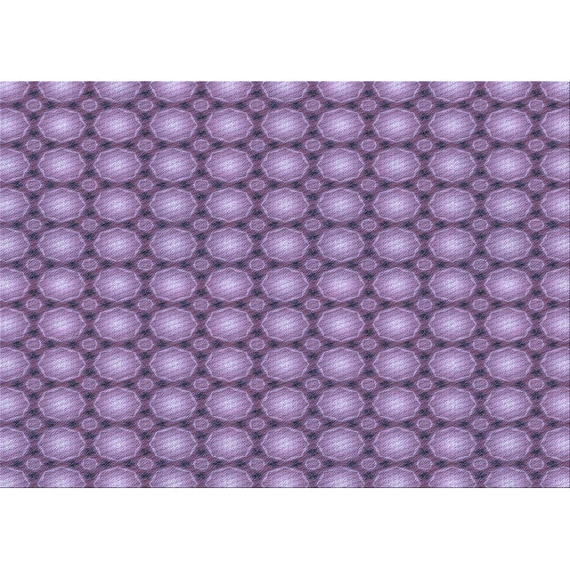 Ahgly Company Machine Washable Indoor Rectangle Transitional Bright Lilac Purple Area Rugs, 7' x 10'