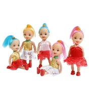 3in Girls Toys, Miniature Pocket Princess Dolls, Girls Play Set Collection Clothes and Shoes Included at Random for 2-3 Years Old Girls