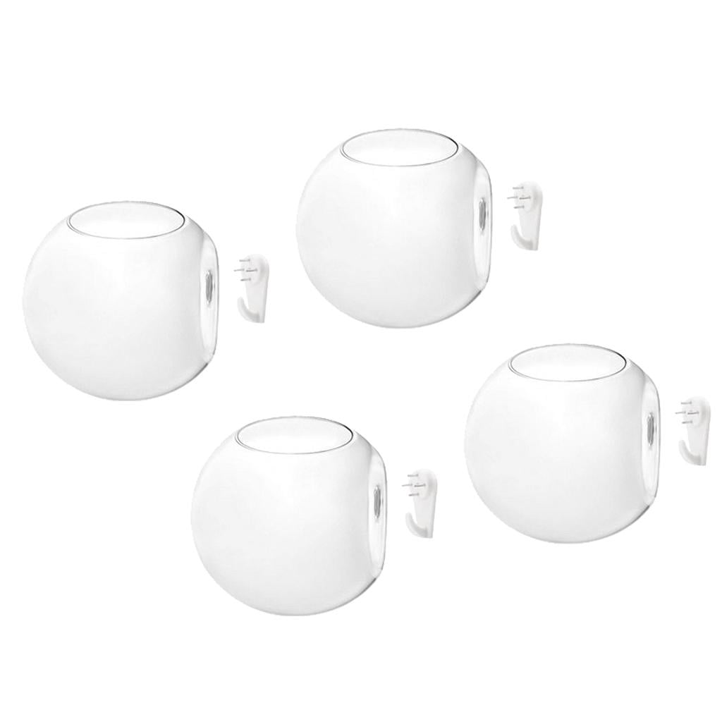 4x Wall Hanging Glass Plant Pot Air Plant Terrarium Water Planter 12cm