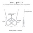 thumbnail image 4 of Rosec Jewels Lab Created Diamond Infinity Necklace - EF-VS Grade Diamond Crown Necklace - Ready to Gift, 18K White Gold, 4 of 6