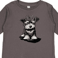 thumbnail image 4 of Inktastic Schnauzer Pup Boys or Girls Long Sleeve Toddler T-Shirt, 4 of 5