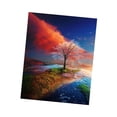 thumbnail image 3 of Conjunto de pintura de diamante de árbol de puesta de sol, artesanía de bricolaje, pintura de diamante completo, sala de estar, decoración de la pared del hogar Eigraketly HA5464-00B, 3 of 6