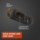 thumbnail image 4 of JBL Flip 6 - Altavoz Bluetooth Portátil, Sonido Potente y Graves Profundos, IPX7 Resistente al Agua, PartyBoost para Emparejamiento de Múltiples Altavoces, Hogar, Viajes al Aire Libre (Squad) Camuflaj, 4 of 5