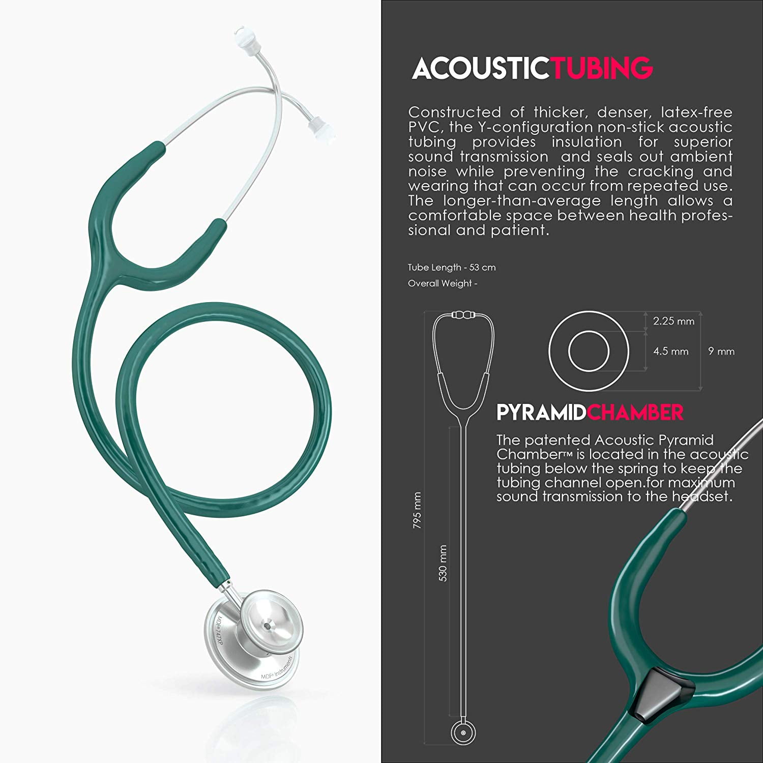 MDF Acoustica Dual Head Stethoscope