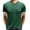 Green, variant on YYDGH Mens Short Sleeve Crew Neck T-Shirt Contrast Trim Knit Slim-Fit Tees Top White S