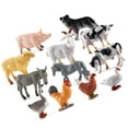 thumbnail image 1 of Matsuzay 12 Uds animales Playset Mini granja de simulación figuritas realistas aves de corral simuladas pastel de fiesta decoración niñas Decoración del hogar, 1 of 6