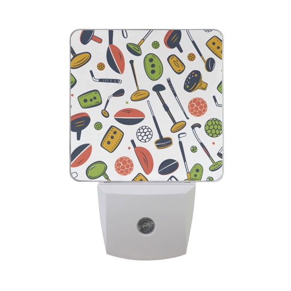 Golf Equipment Night Light 2 Pack LED Nightlight Plug into Wall Dusk to Dawn Sensor Soft White