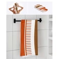 thumbnail image 7 of Burnt Orange Farmhouse Bath Towels for Bathroom Set,Luxury Microfiber Towels Gifts for Women,Quick Dry Beach Kitchen Hand Hair Face Towel and Dish Washcloth,Orange Brown Striped Yoga Towels+Set, 7 of 7