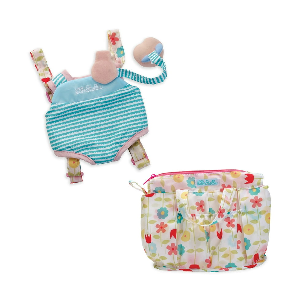 Manhattan Toy Wee Baby Stella Travel Time Carrier Set and Delightful