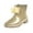 Gold, variant on Bowknot Glitter Rain Boot for Women Mid Calf Che𝗅sea RainBoots Lightweight S𝗅ip On Work Shoes Trendy Jelly Ladies Rain Shoes Comfort Quick-Drying Non-S𝗅ip Shoes