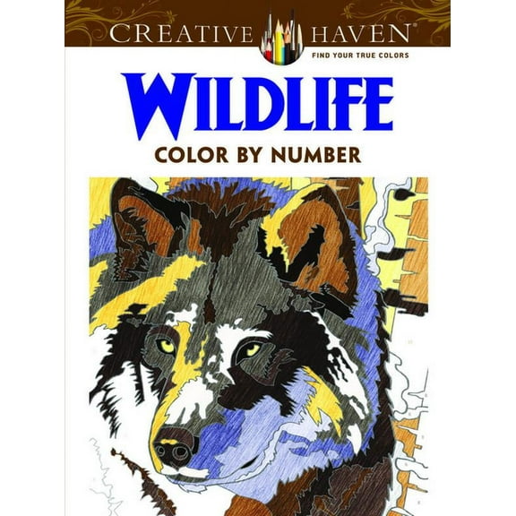 Adult Coloring Books: Animals: Creative Haven Wildlife Color by Number Coloring Book (Paperback)