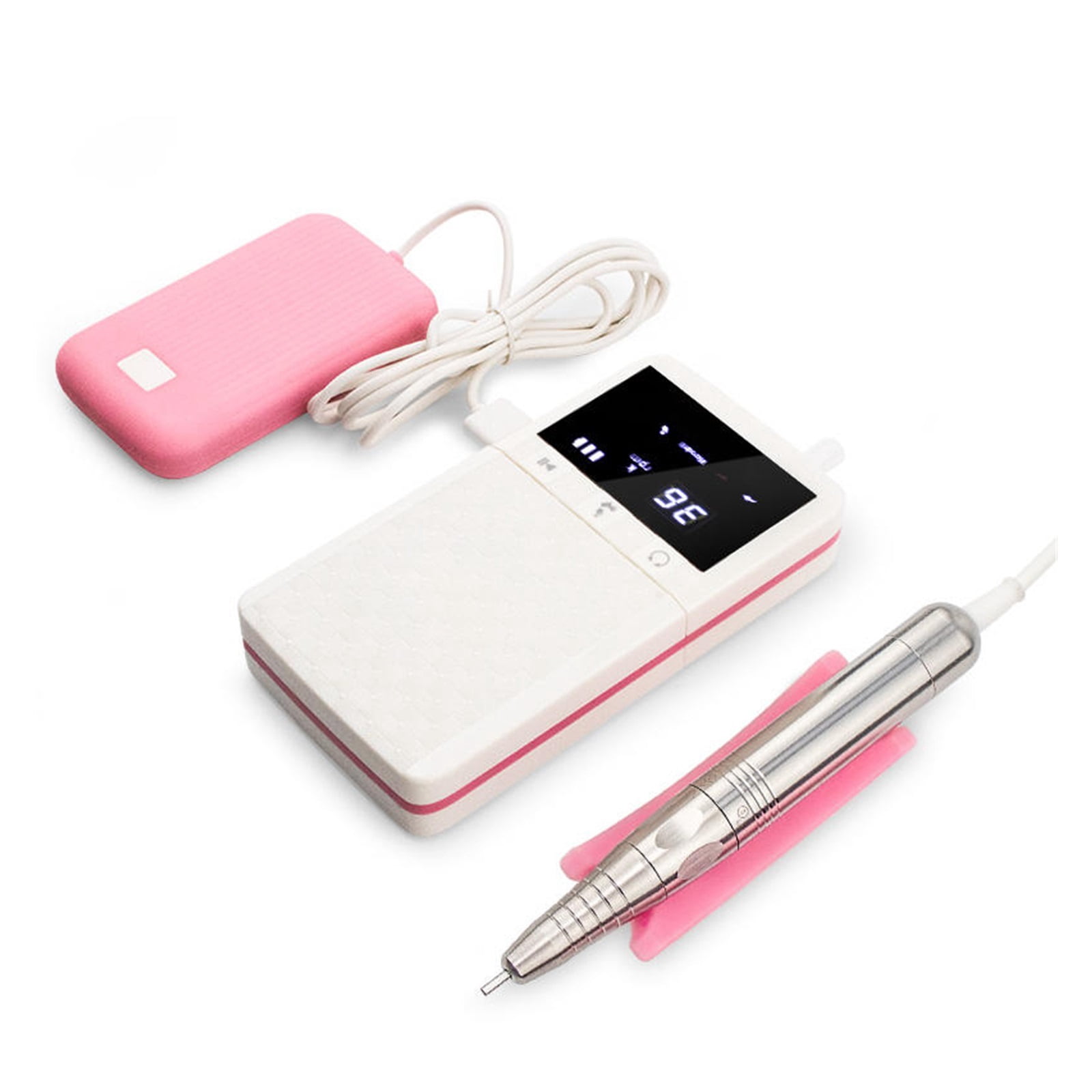 Portable Nail Drill Brushless Nails Accessories Cordless Remove Battery Charging File LCD Salon Profession Electric Sander ,Low Noise