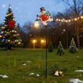 thumbnail image 3 of Christmas Solar Snowman Garden Lawn Decorative Lights,Garden Solar Light Christmas Ground Light Outdoor Xmas Yard Decor Lamp for Outside Gardens Gift Lawn Patio, 3 of 8