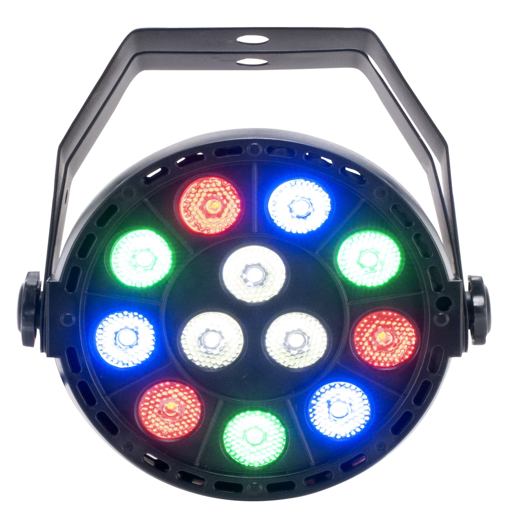 (6) Eliminator Mini Par LED DMX Par Wash Lights For DJ/Stage/Clubs/Bars/Events