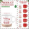 thumbnail image 2 of 10 Pcs Teacher Appreciation Gifts 13 oz Inspirational Ceramic Coffee Mugs Bulk Thank You Gifts for Women Men Coworker Bright Red White, 2 of 6