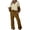 Brown, variant on UAMVSH Sweatsuit Outfits for Women Fashion Color Block 2 Piece Tracksuit Sets Soft Long Sleeve Sweatshirts Jogger Sweatpants with Pockets(X-Large,Yellow 1)