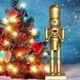 thumbnail image 4 of cascanueces,Figuras de adornos de cascanueces de 10 pulgadas,juguete,cascanueces navidad decoraciones cifras decoración,Cascanueces de madera tradicional King Soldier de 25 cm,navidad SM SunniMix soldado cascanueces, 4 of 8