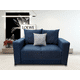 thumbnail image 2 of Love seat El Bazar Store Miami Lino Azul marino 2 plazas, Modular, Moderno, Sala, 2 of 4