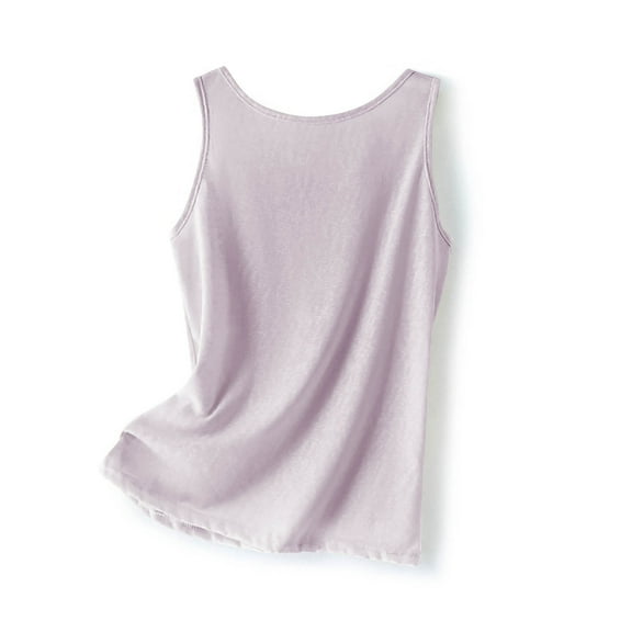 Womens Tank Tops, Sleeveless Shirts for Women Summer Lightweight Casual Solid Color Loose Fit Basic Crewneck Tees Tops L-2XL