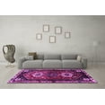 thumbnail image 3 of Ahgly Company Indoor Square Persian Purple Traditional Area Rugs, 8' Square, 3 of 4