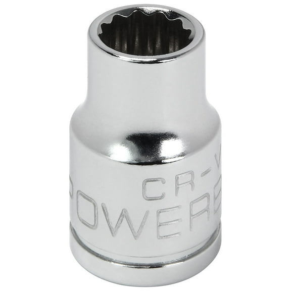 Powerbuilt 3/8 Inch Drive x 9 MM 12 Point Shallow Socket - 641014