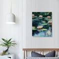 thumbnail image 4 of Patifu Water Lilies Art Modern Canvas Prints Wall Decor 24x36 12x16 in, 4 of 5